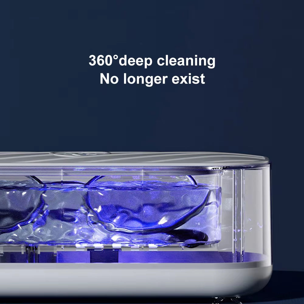 Ultrasonic Cleaner Washer USB Charging/Battery Portable Jewelry Necklace Glasses Watch Cleaner Box Automatic Washing Machine