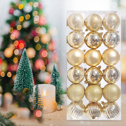 Christmas Room Decoration 36Pcs Christmas Ornaments for Xmas Christmas Tree Shatterproof Christmas Navidad Liquidaciones Ofertas