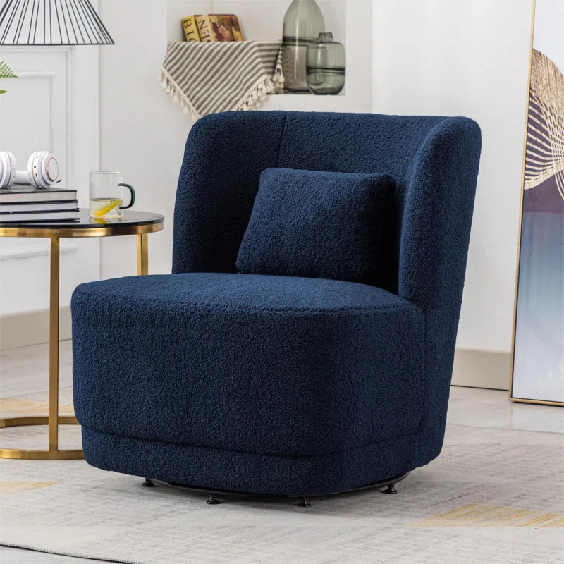 Prattsburgh 26.23" Wide Swivel Barrel Accent Chair