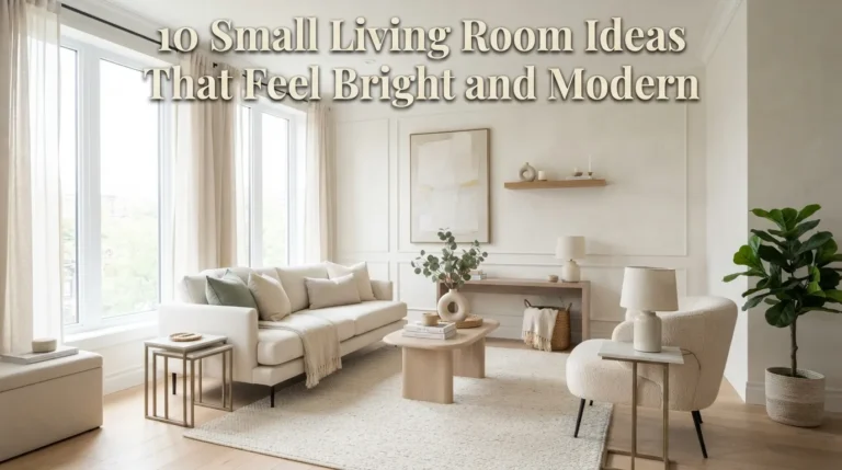 10 Small Living Room Ideas That Feel Bright and Modern