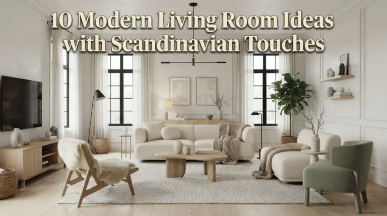 10 Modern Living Room Ideas with Scandinavian Touches