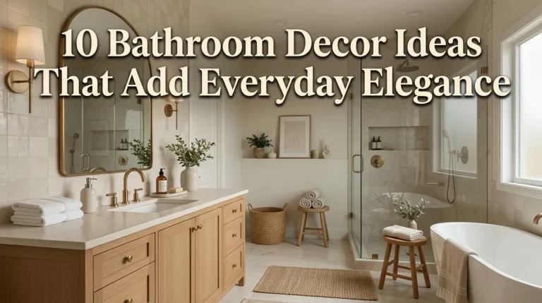 10 Bathroom Decor Ideas That Add Everyday Elegance