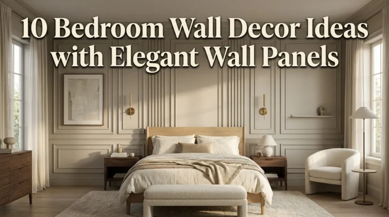 10 Bedroom Wall Decor Ideas with Elegant Wall Panels