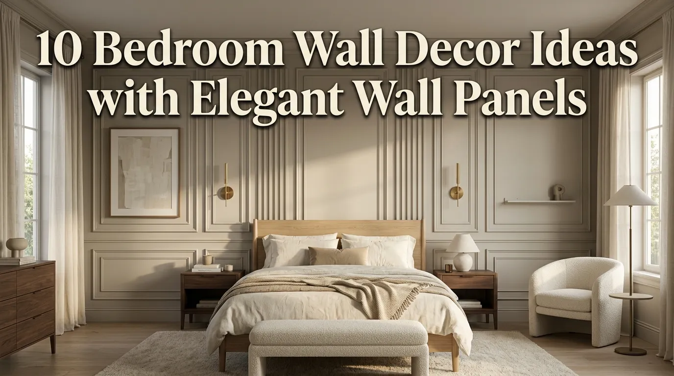 10 Bedroom Wall Decor Ideas with Elegant Wall Panels