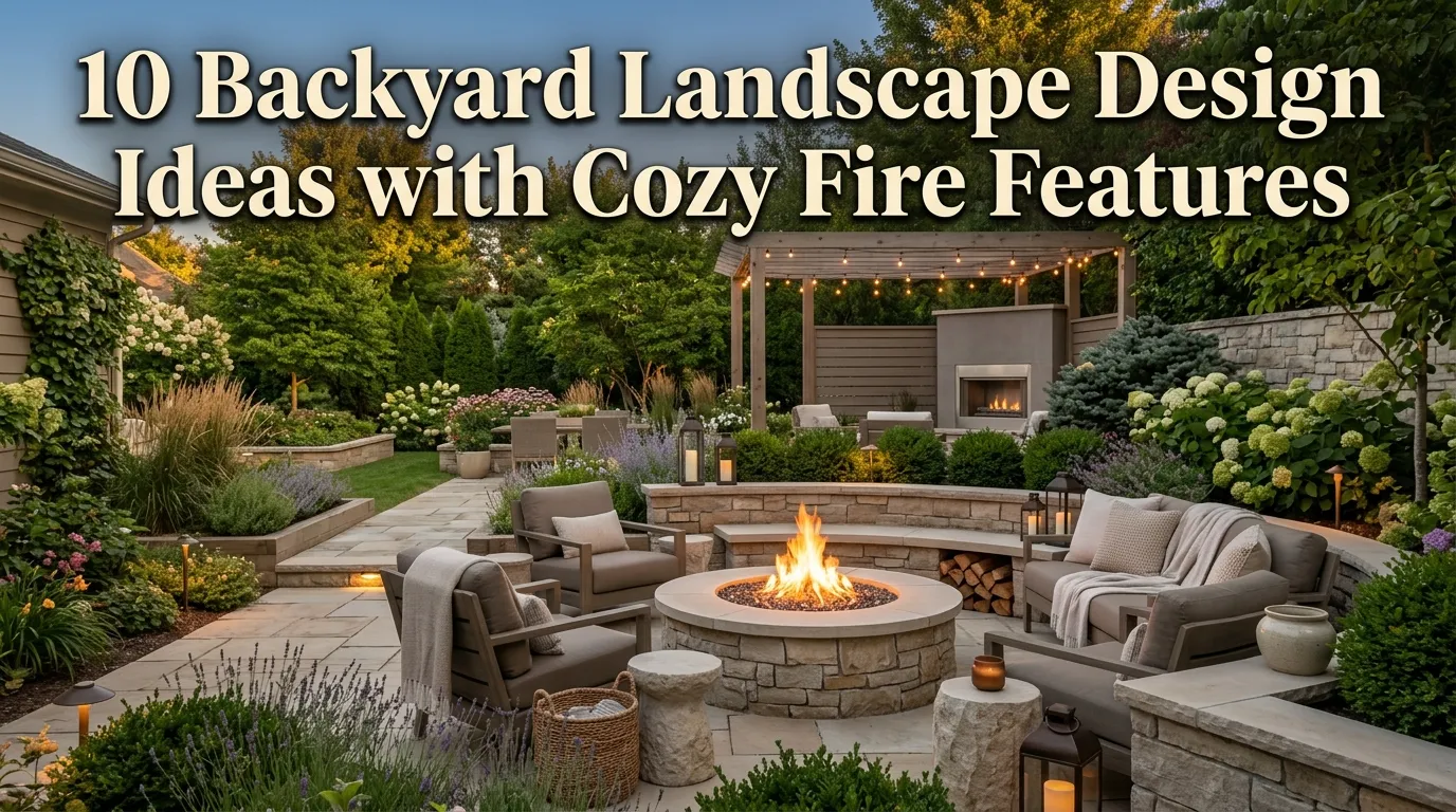 10 Backyard Landscape Design Ideas with Cozy Fire Features