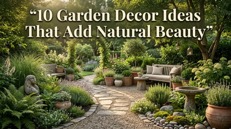 10 Garden Decor Ideas That Add Natural Beauty