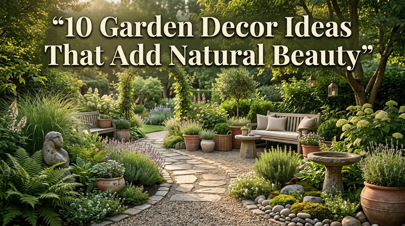 10 Garden Decor Ideas That Add Natural Beauty