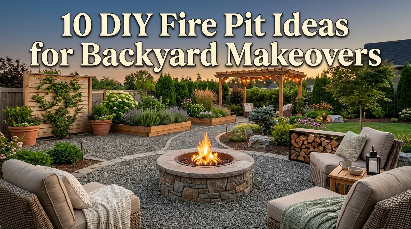 10 DIY Fire Pit Ideas for Backyard Makeovers