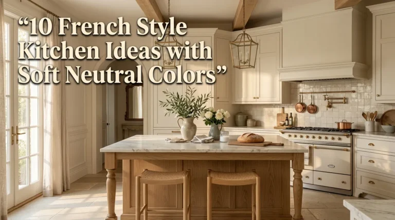 French Style Kitchen Ideas with Soft Neutral Colors