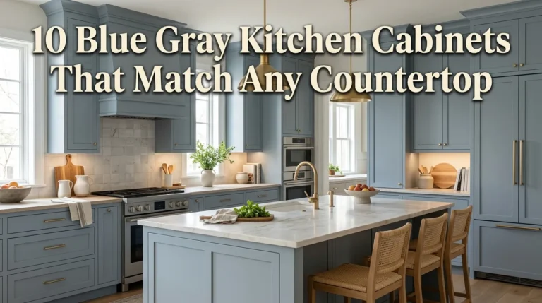10 Blue Gray Kitchen Cabinets That Match Any Countertop