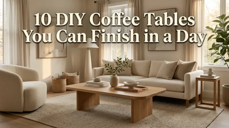 10 DIY Coffee Tables You Can Finish in a Day