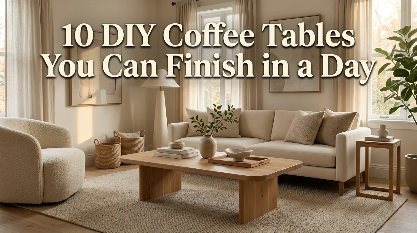 10 DIY Coffee Tables You Can Finish in a Day
