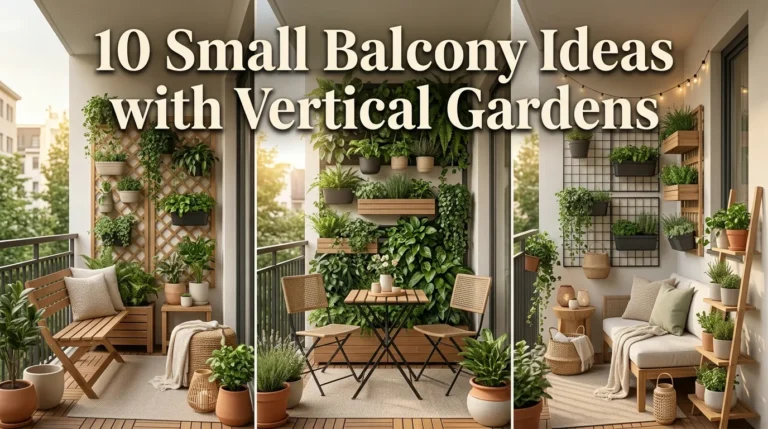Small Balcony Ideas with Vertical Gardens