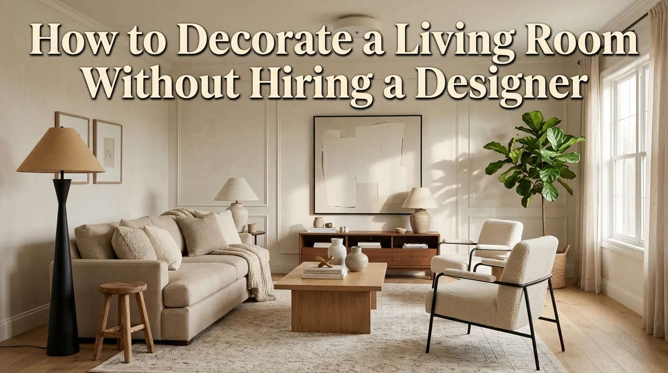 How to Decorate a Living Room Without Hiring a Designer