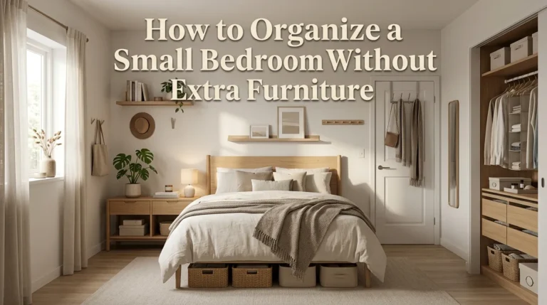 How to Organize a Small Bedroom Without Extra Furniture
