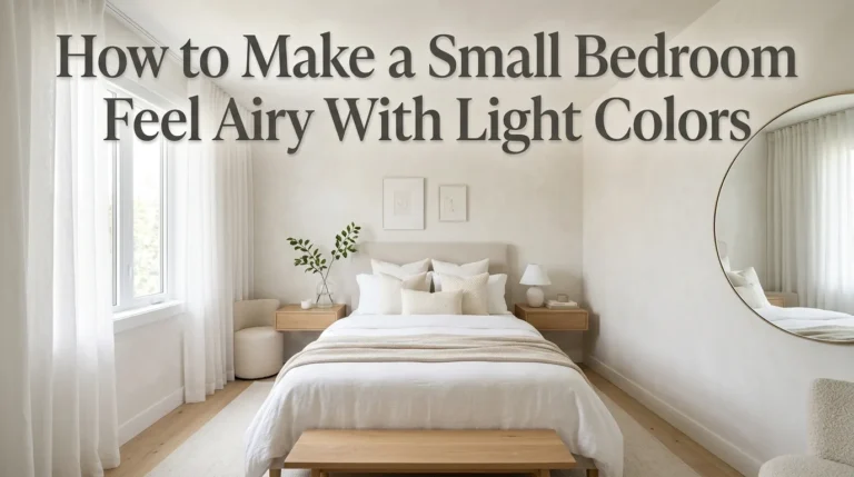 How to Make a Small Bedroom Feel Airy With Light Colors