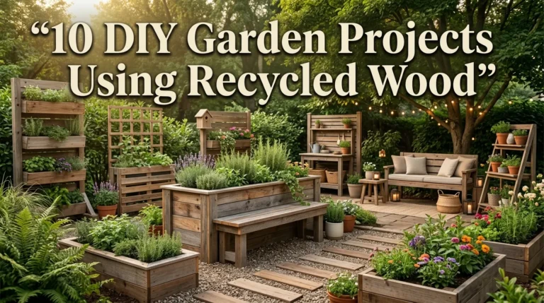 10 DIY Garden Projects Using Recycled Wood